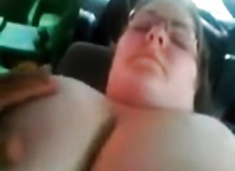 Bbw fucked in the car